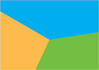 カラフルなグラフをイメージしたイラスト