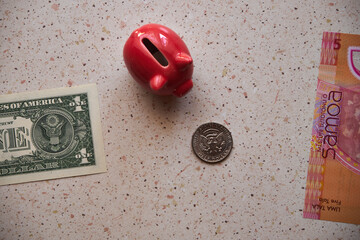 US dollar and Samoan tala