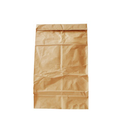 crumpled brown paper bag with simple design, ideal for various uses. This versatile item can be used for packaging, crafts, or as sustainable alternative for shopping