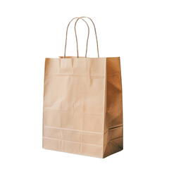 brown paper shopping bag with handles, ideal for retail use and eco friendly shopping. Perfect for carrying groceries or gifts