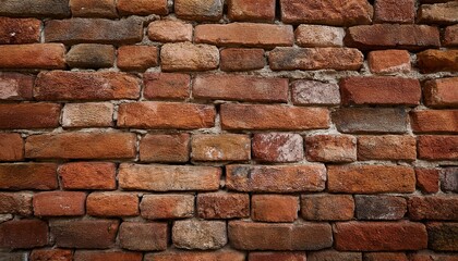 A textured close-up of aged brickwork, with warm earthy tones, showcasing architectural history