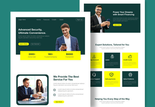 Banking Landing Page Design