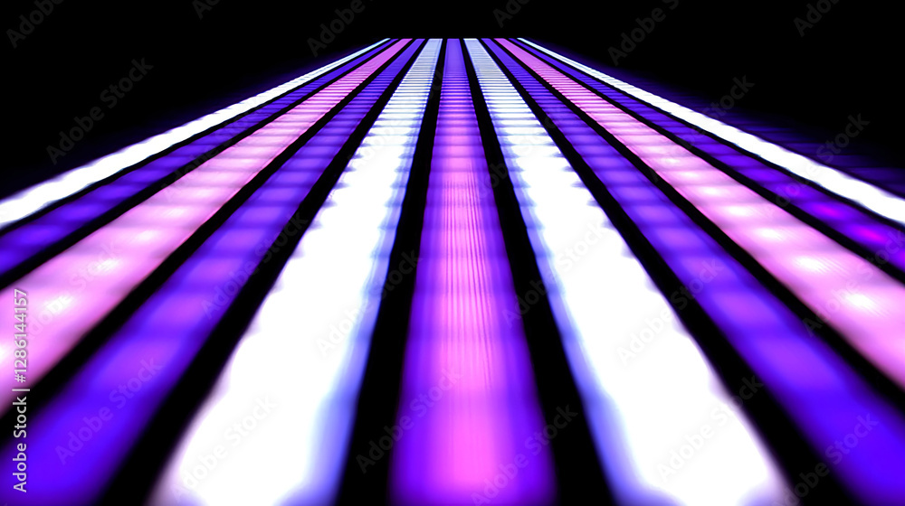 Poster dynamic light patterns digital studio abstract photography dark environment perspective view modern 