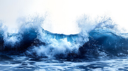Obraz premium A large wave crashing into the ocean