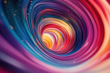 Obraz premium Abstract swirling vortex with vivid colors and dynamic motion