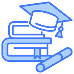 Education Blue Icon
