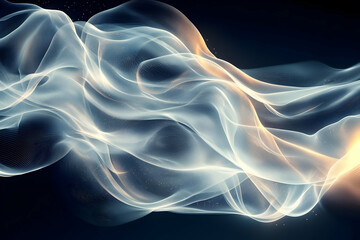 Obraz premium Abstract Glowing Wave Design