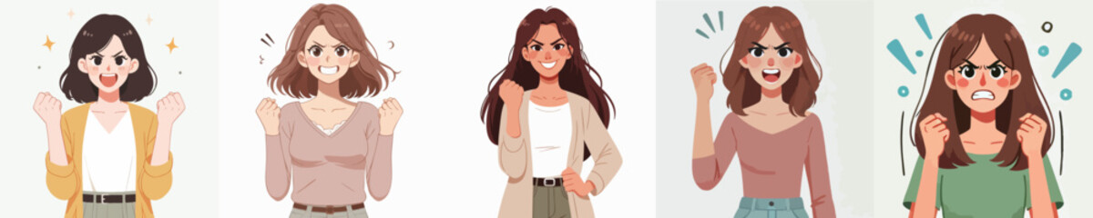 Vector of someone feeling angry