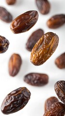 Obraz premium dates fruit floating in the mid air
