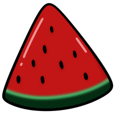 watermelon vector illustration