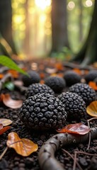 Gourmet Black Truffles Forest Treasure Luxury Ingredient Fine Dining Gastronomy Truffle Hunting Culinary Arts
