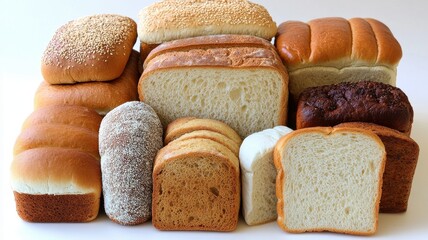 Assortment of Freshly Baked Breads and Loaves