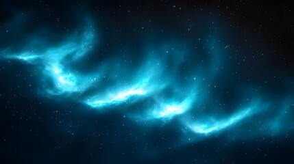 Fototapeta premium Celestial Dance: Captivating view of nebula of gas and dust within a galaxy, painted across the cosmic expanse, evoking a sense of wonder and the sublime