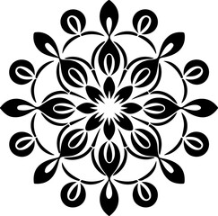 Fototapeta premium Mandala Stencil Vector Design, Intricate Mandala Stencil Art, Circular Mandala Stencil Vector, Decorative Mandala Template Design, Floral Mandala Stencil Vector, Traditional Mandala Vector Art, Abstra
