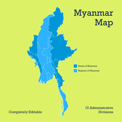 Myanmar Map