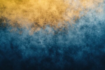 Obraz premium Abstract textured background with a gradient of gold and blue hues, creating a dramatic and moody atmosphere.