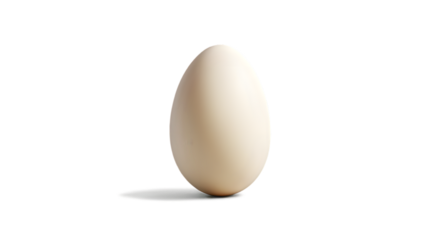 Egg on Transparent Background: Minimalist Design for Culinary and Artistic Projects