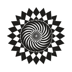 Realistic optical illusion background