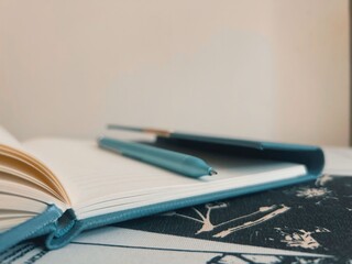 Planning and note-taking concept with a pen and notebook