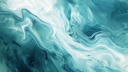 Obraz premium Abstract swirling colors of blue and white.