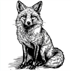 Obraz premium fox cartoon isolated