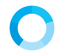 青色のグラフをイメージしたイラスト