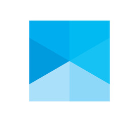 Fototapeta premium 青色のグラフをイメージしたイラスト