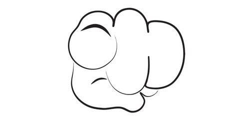 Hand making defferent gesture