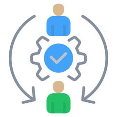 Delegation Flat Icon