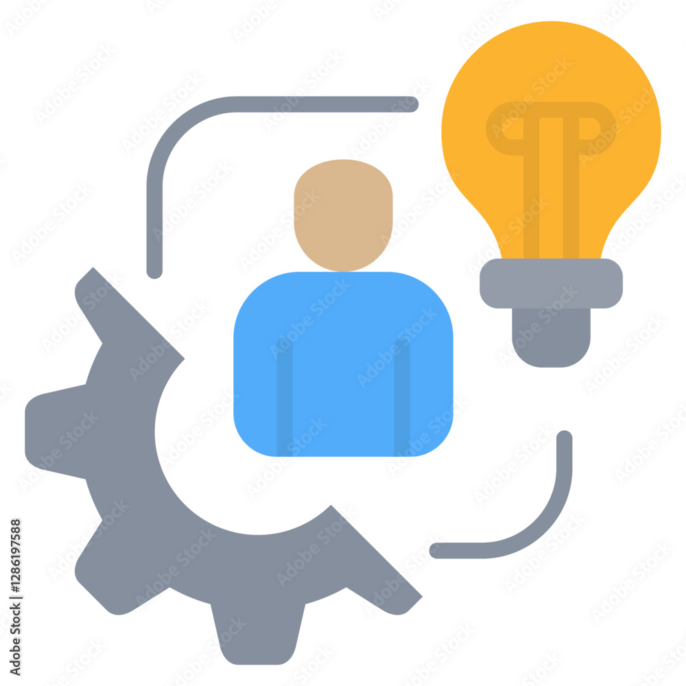 Poster technique flat icon
