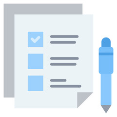 Obraz premium Test Flat Icon