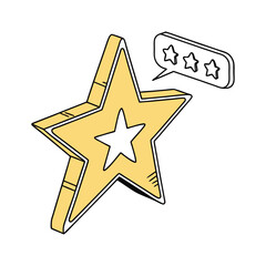 Star shape vector art