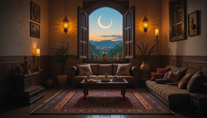 Ramadan Comforts - A Cozy Corner for Reflection and Iftar