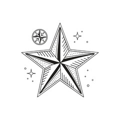 Star shape vector art