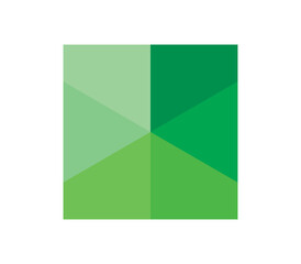 緑色のグラフをイメージしたイラスト