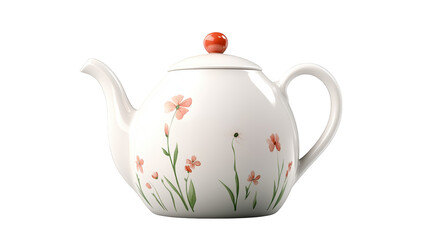 Elegant red flower teapot, a touch of floral charm for your tea time red