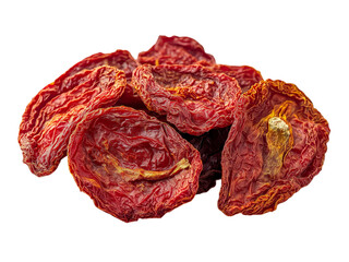 Obraz premium dried Tomato isolated on white background, full depth of field