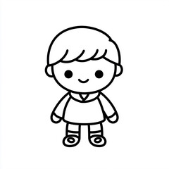Creative Cartoon Animated Person Logo: Premium Whimsical Sketch for Branding, Artistic Projects, and Unique Merchandise Designs