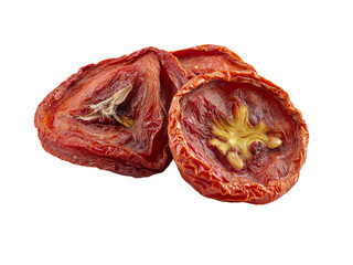 Obraz premium dried Tomato isolated on white background, full depth of field