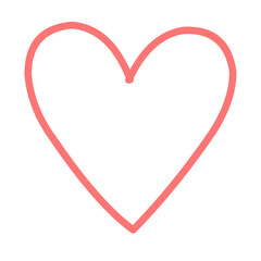 Heart hand drawn icons