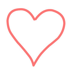 Heart hand drawn icons