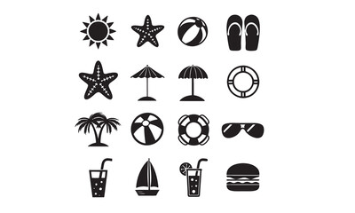 summer icon vector