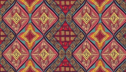 hand drawn batik seamless pattern geometric doodle abstract illustration ethnic wallpaper tribal  texture aztec style folk embroidery indian art scandinavian african rug and tile
