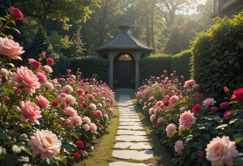 Obraz premium Rose Garden of Serenity