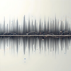 Monochrome frequency wave background 