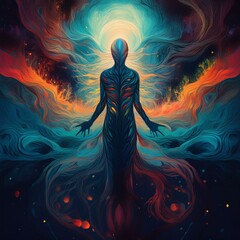 silhouette of a woman