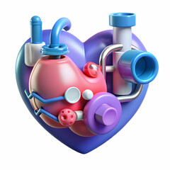 Futuristic Cardiac Research: Exploring Medical Innovations in Cardiology on an Electronic Background