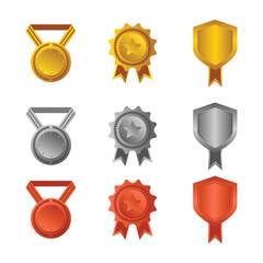 Trophy Icon Winners With White Background Vector Simple For Banner And Media Social