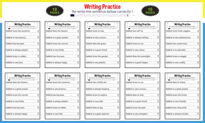 Simple sentences for Kindergarten worksheet PDF