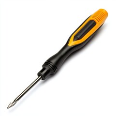 Fototapeta premium Orange and black screwdriver on white background
